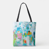 Tote Bag Bleu Abstrait (Dos)