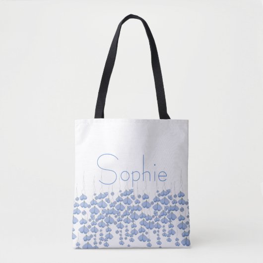 Tote Bag Bleu Butterfly Swarm personnalisée (Devant)