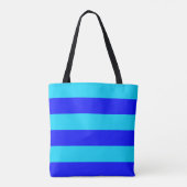 Tote Bag Bleu clair et Bleu foncé (Dos)