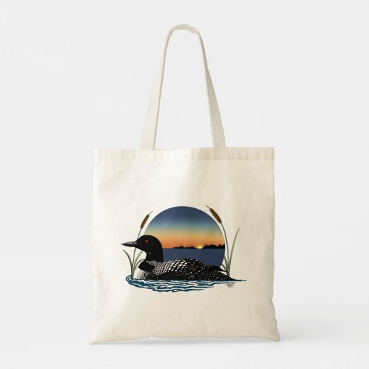 Tote Bag Bleu couché de soleil (Dos)