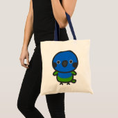 Tote Bag Bleu-couronné Conure (Devant (produit))