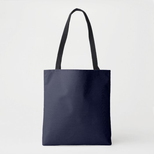 Tote Bag Bleu de marine le plus foncé (Devant)