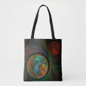 Tote Bag Bleu de renaissance Art Abstrait (Devant)