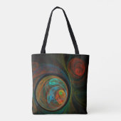 Tote Bag Bleu de renaissance Art Abstrait (Dos)