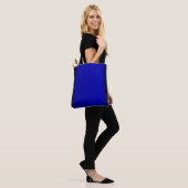 Tote Bag Bleu Électrique Uni (Sur le modèle)