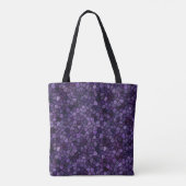 Tote Bag Bleu encrier pavé patchwork motif terrazzo (Dos)