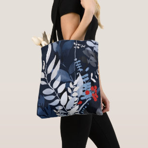 Tote Bag Bleu et Argent