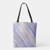 Tote Bag Bleu et beige Abstrait et embrouillé (Dos)
