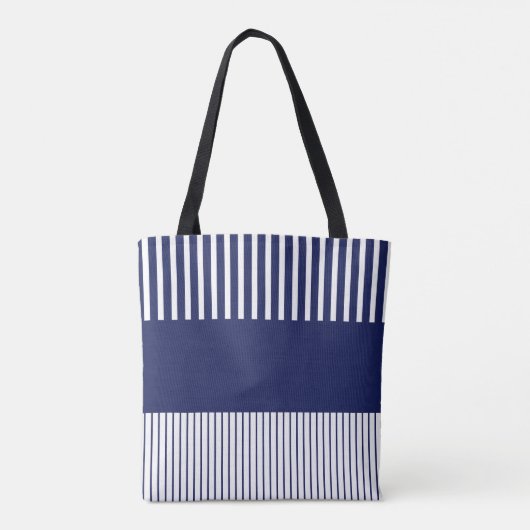 Tote Bag Bleu et blanc (Dos)