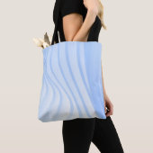 Tote Bag Bleu et blanc rayé (De près)