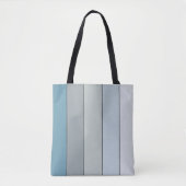 Tote Bag Bleu Et Gris Sur Papier Aquarelle (Devant)