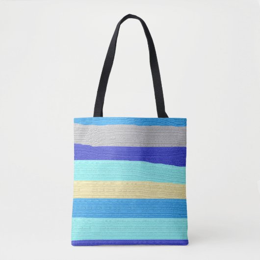 Tote Bag Bleu et or (Devant)