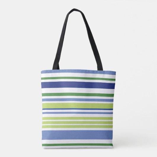 Tote Bag Bleu et vert (Dos)