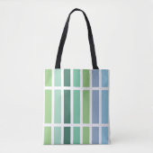 Tote Bag Bleu et vert (Devant)