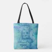 Tote Bag Bleu face Bayon (Dos)