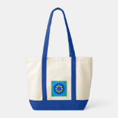 Tote Bag Bleu fleur (Dos)