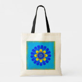 Tote Bag Bleu fleur (Dos)