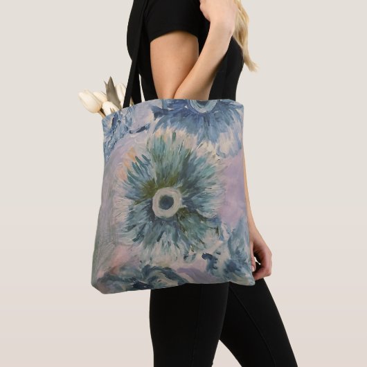Tote Bag Bleu floral (De près)