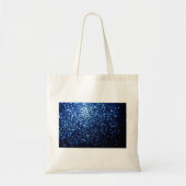 Tote Bag Bleu foncé brillant faux parties scintillant scint (Devant)