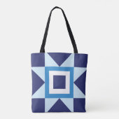 Tote Bag bleu foncé étoiles texture mode cool nuit garçon c (Dos)