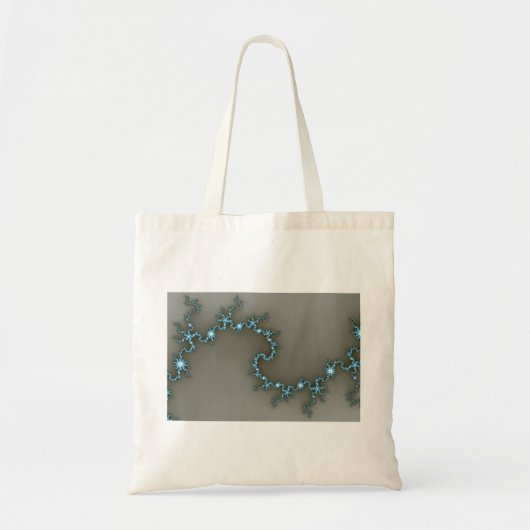 Tote Bag Bleu - Fractal (Devant)