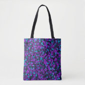 Tote Bag Bleu glacé et violet (Devant)