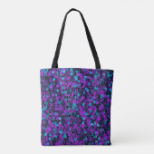 Tote Bag Bleu glacé et violet (Dos)