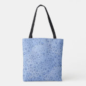 Tote Bag Bleu gouttelettes d'eau (Dos)