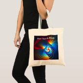 Tote Bag Bleu gravitationnel (Devant (produit))
