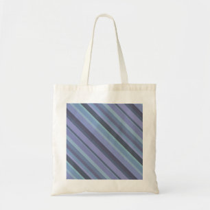 Tote Bag Bleu-gris bandes diagonales
