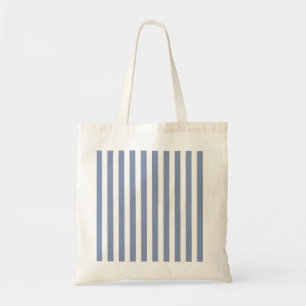 Tote Bag Bleu gris et blanc rayures de bonbons