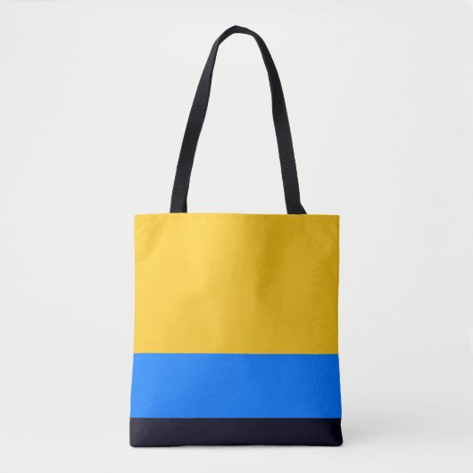 Tote Bag Bleu jaune (Devant)