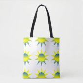 Tote Bag Bleu jaune (Devant)