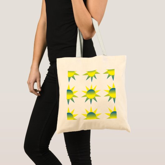 Tote Bag Bleu jaune (Devant (produit))