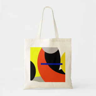 Tote Bag Bleu jaune Art Abstrait