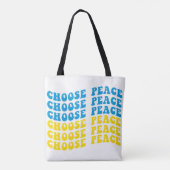 TOTE BAG BLEU & JAUNE UKRAINE CHOISIR LA PAIX (Dos)