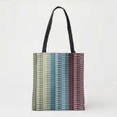 Tote Bag Bleu Jaune Vert Rouge Design Moderne Chic Motif (Devant)
