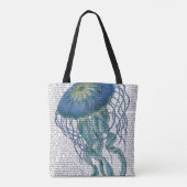 Tote Bag Bleu méduse (Dos)