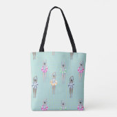Tote Bag Bleu Moderne Artistique Piscine (Dos)