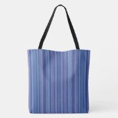 Tote Bag Bleu moderne bande pourpre (Dos)