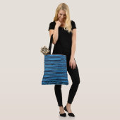 Tote Bag Bleu Moderne Classique Et Noir (Sur le modèle)
