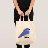 Tote Bag Bleu moderne joyeux (Devant (produit))