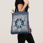 Tote Bag Bleu Nautique (De près)