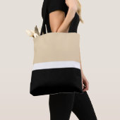 Tote Bag Bleu Noir Abstrait (De près)