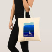 Tote Bag Bleu nord de l'Idaho (Devant (produit))