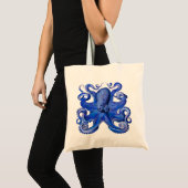 Tote Bag Bleu octopique de Haeckel (Devant (produit))