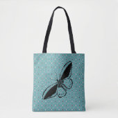 Tote Bag Bleu papillon (Devant)