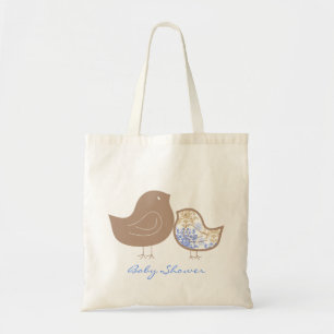 Tote Bag Bleu Pastel Fantaisiste Mignon Damassé Bébé Garçon