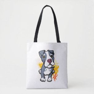 Tote Bag Bleu Pit Bull