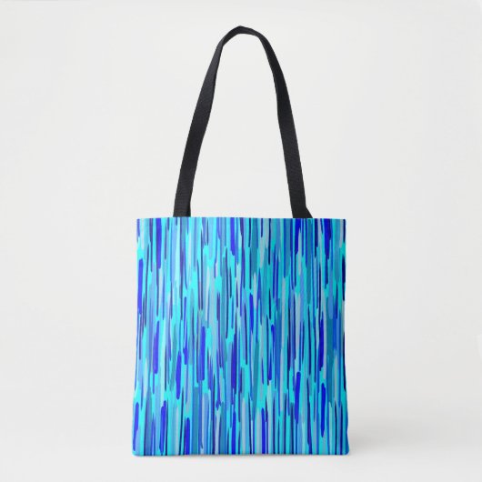 Tote Bag Bleu pluie gouttes Abstraites (Devant)